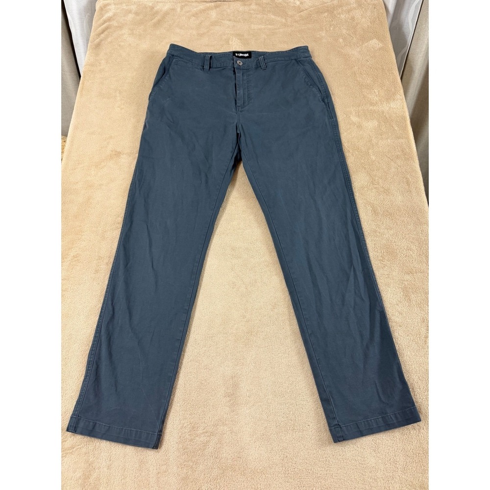 Linksoul Felten pants Mens size 33S Blue Cotton Tencel Blend Chino Golf EUC
